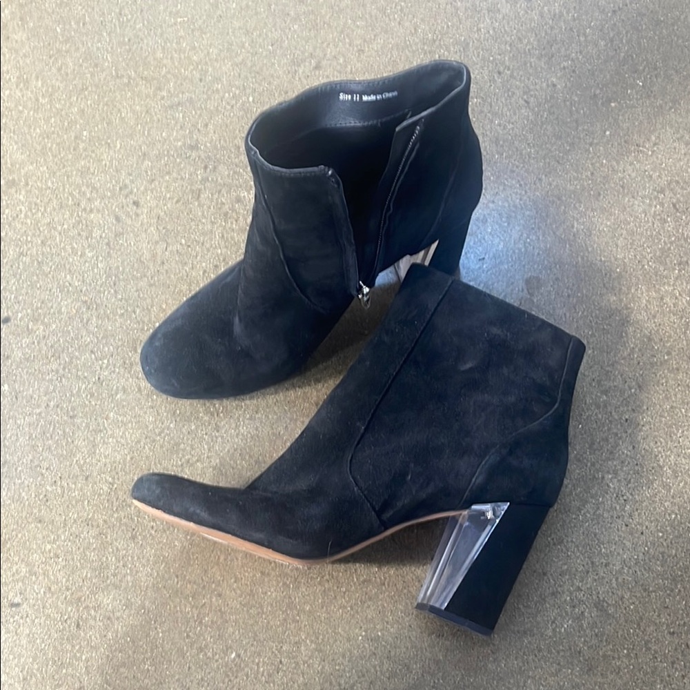 Dolce Vita Black Suede Ankle Boots